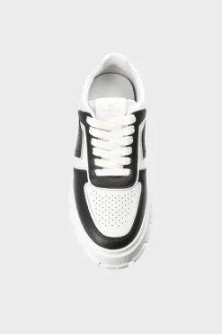 CPH332 Leather Mix Black/white