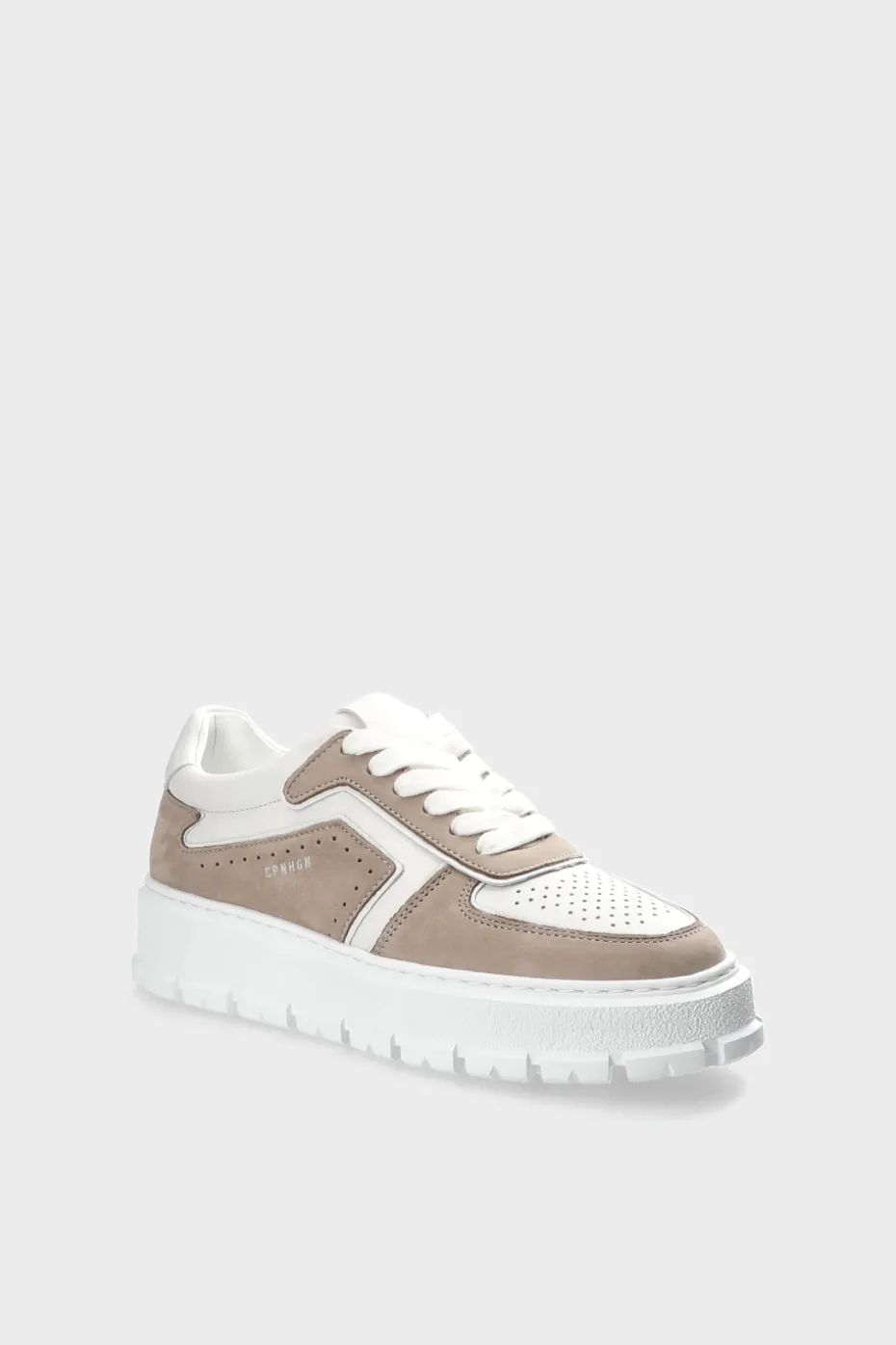 CPH332 Leather Mix Greige/white