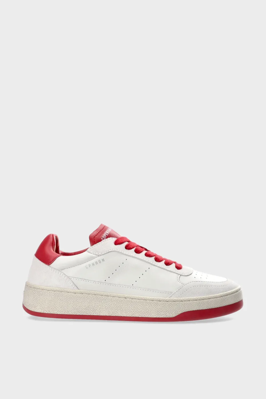 CPH27 Leather Mix White/red