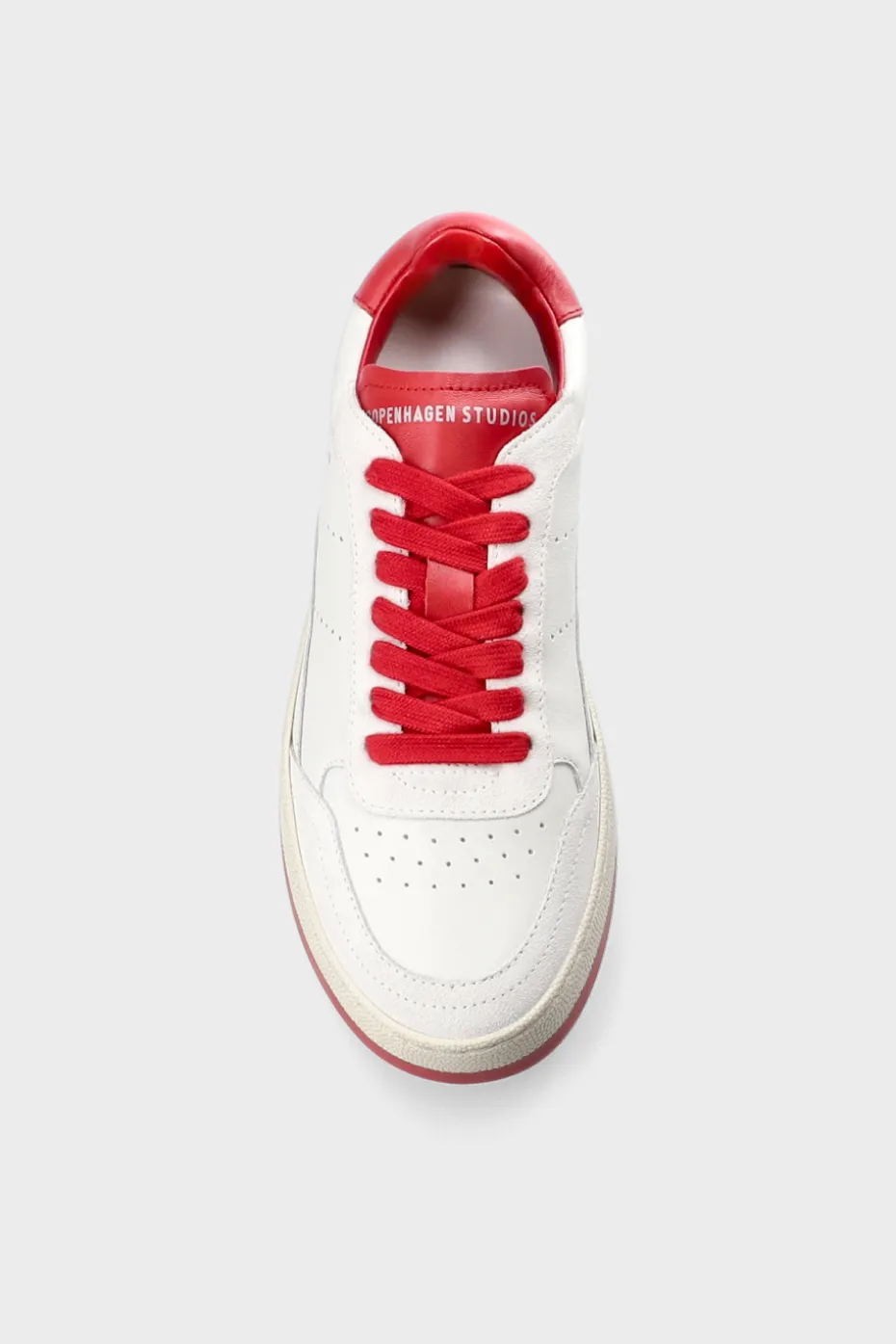 CPH27 Leather Mix White/red