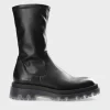 CPH1006 Leather/vegan Stretch Black/clear