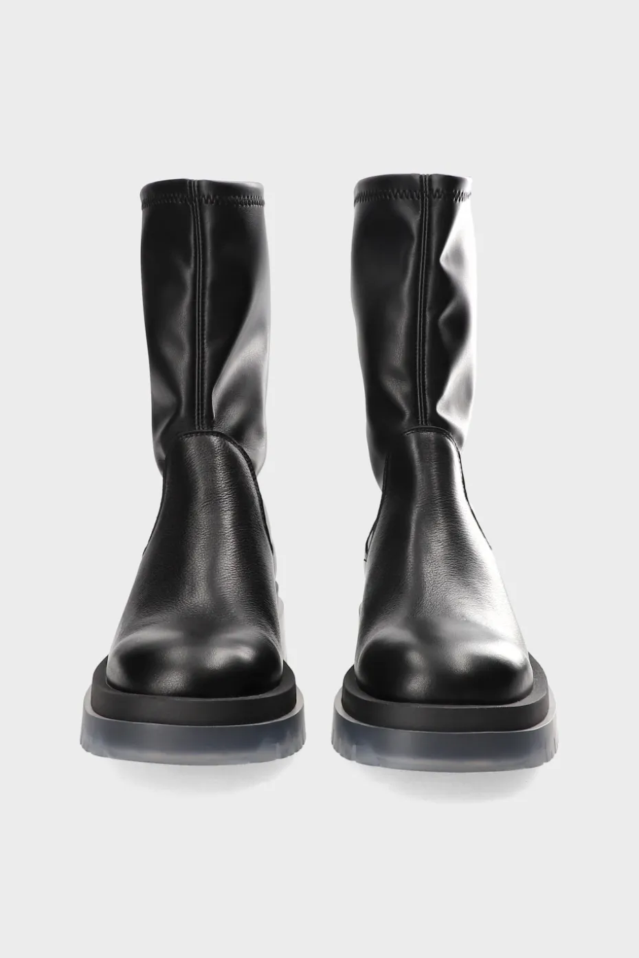 CPH1006 Leather/vegan Stretch Black/clear