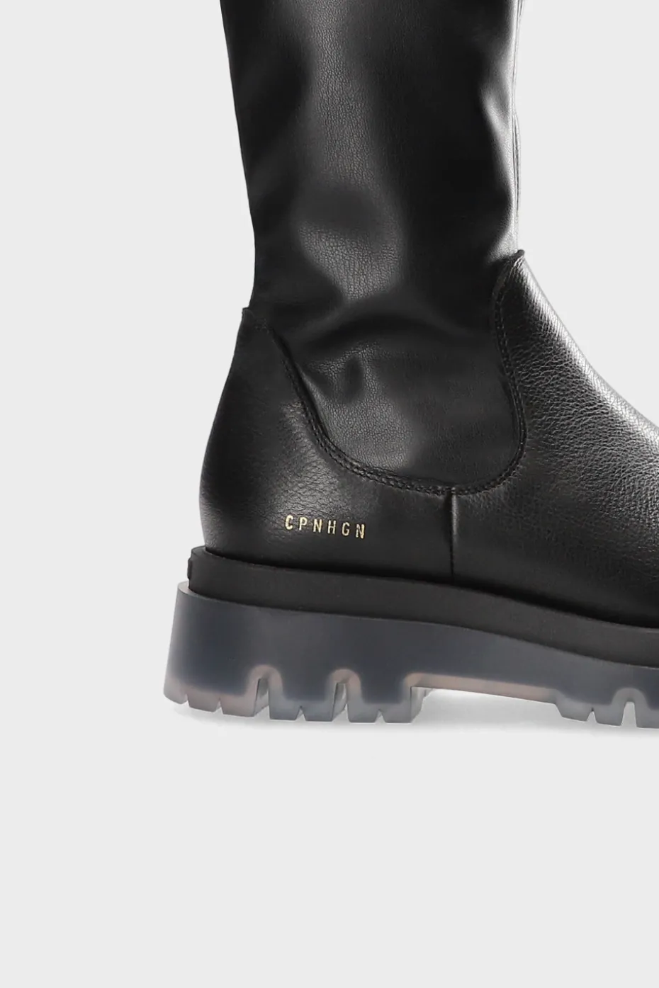 CPH1006 Leather/vegan Stretch Black/clear