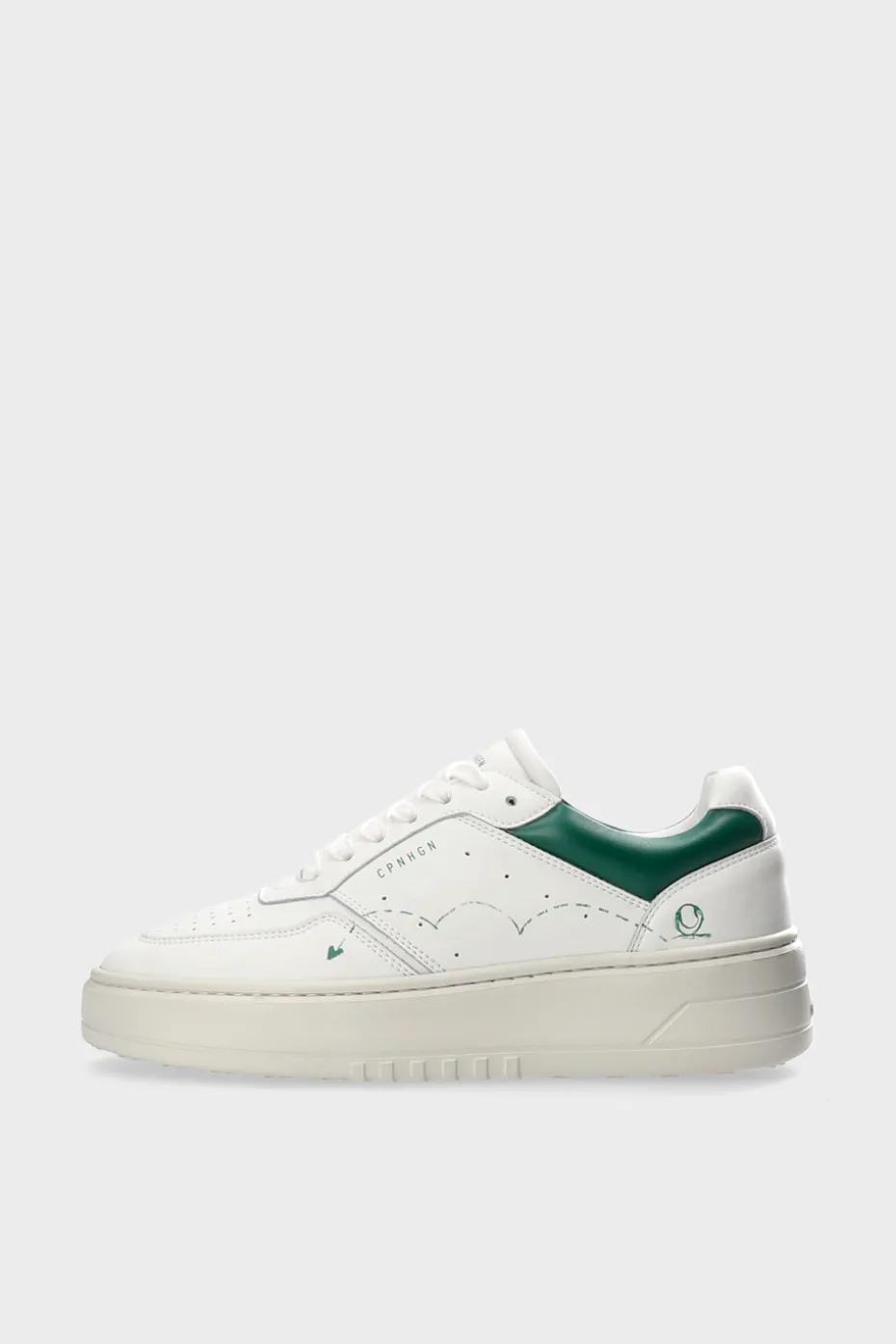 CPH LONDON Leather White/green