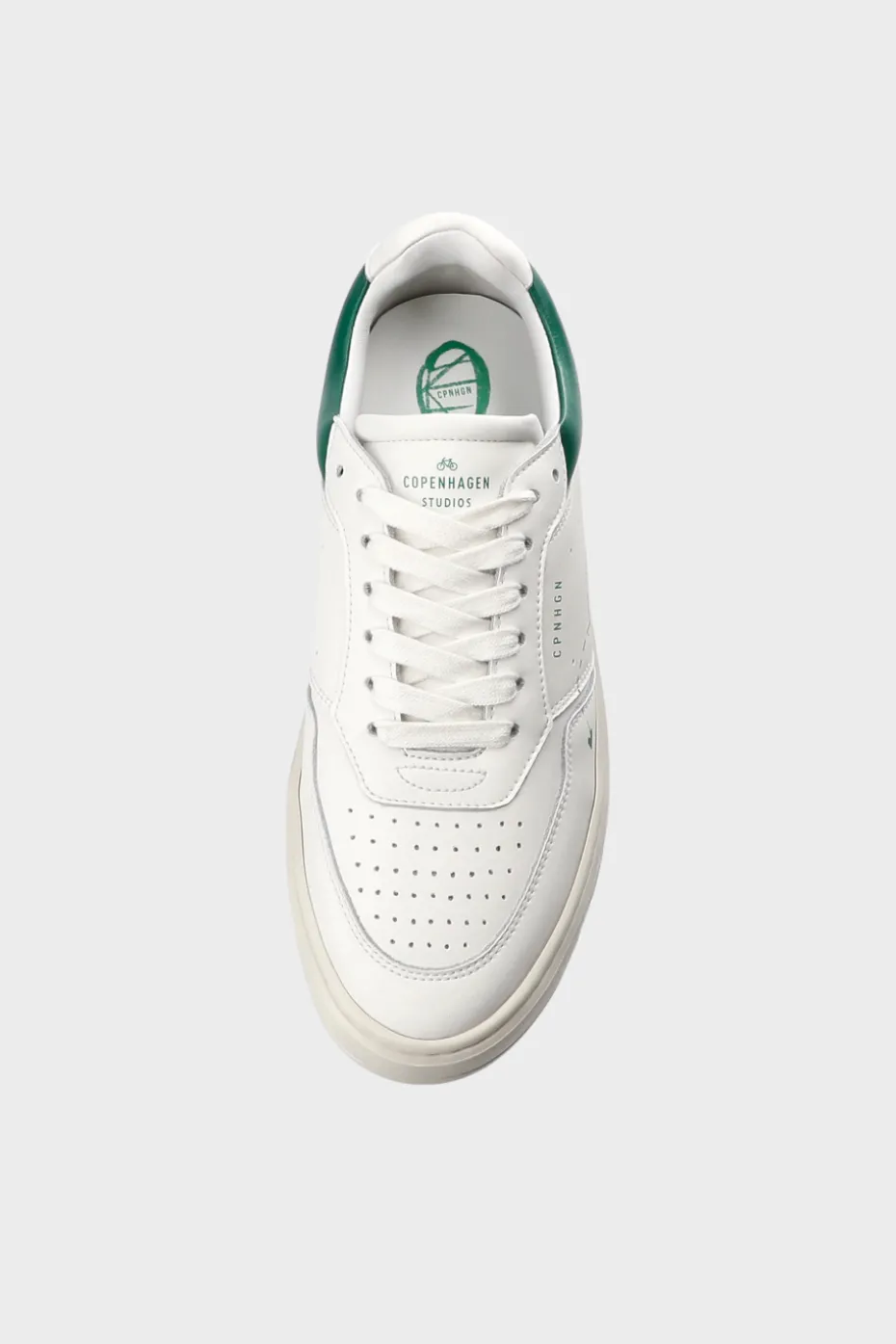 CPH LONDON Leather White/green