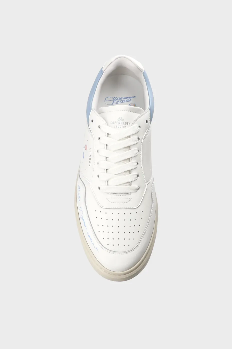 CPH MELBOURNE M Leather White/light Blue