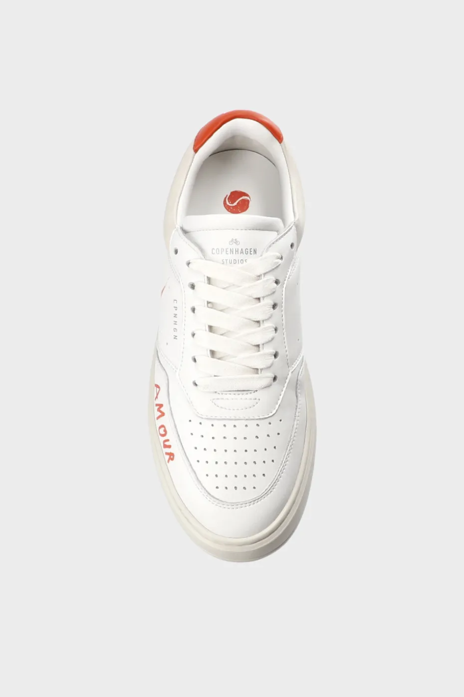CPH PARIS Leather White/orange