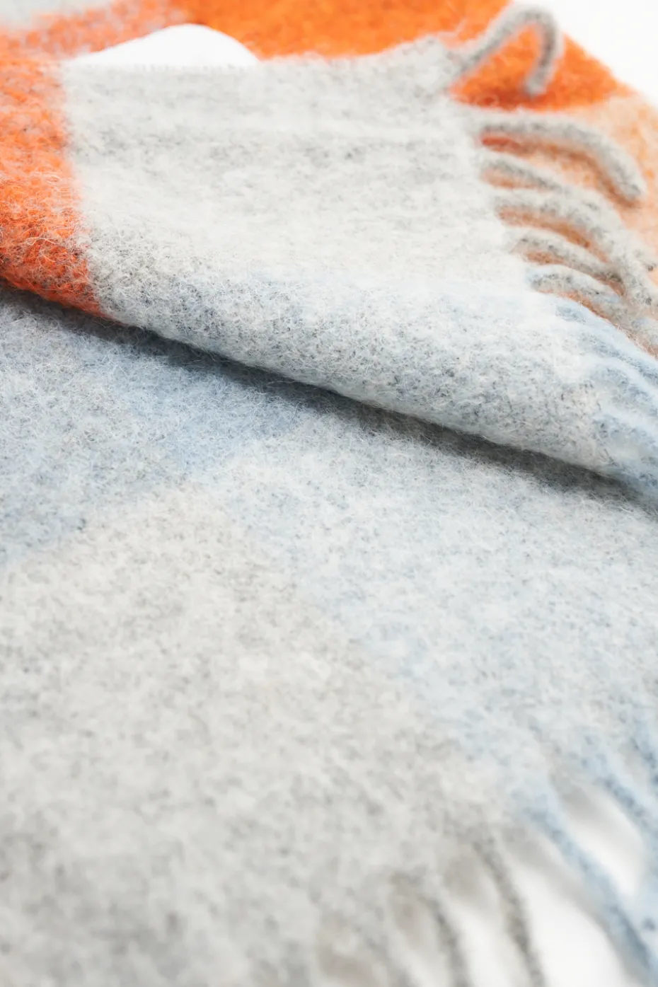 CPH SHAWL 2 Wool Mix Blue/orange
