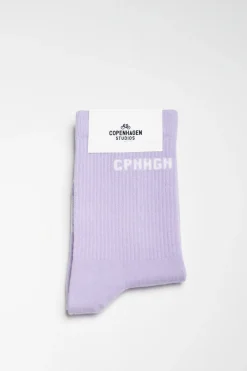CPH SOCKS 1 Cotton Blend Lavender/white