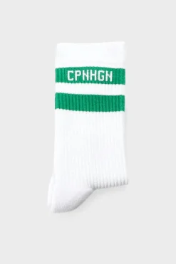 CPH SOCKS 3 Cotton Blend White/green