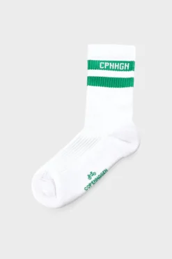 CPH SOCKS 3 Cotton Blend White/green