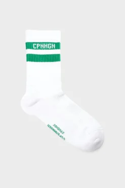 CPH SOCKS 3 Cotton Blend White/green