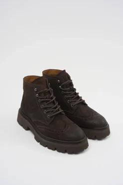 CPH179M Waxed Suede Chocolate
